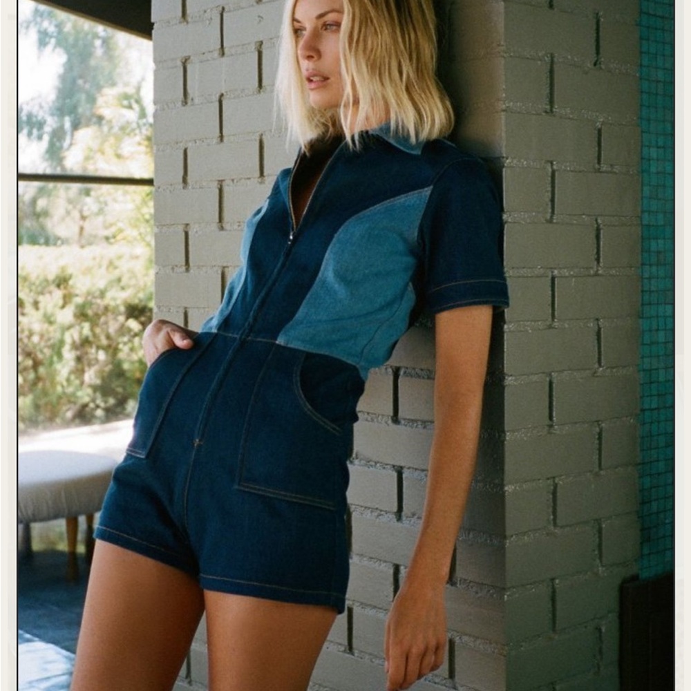 Stoned Immaculate Blue Jean Baby Romper